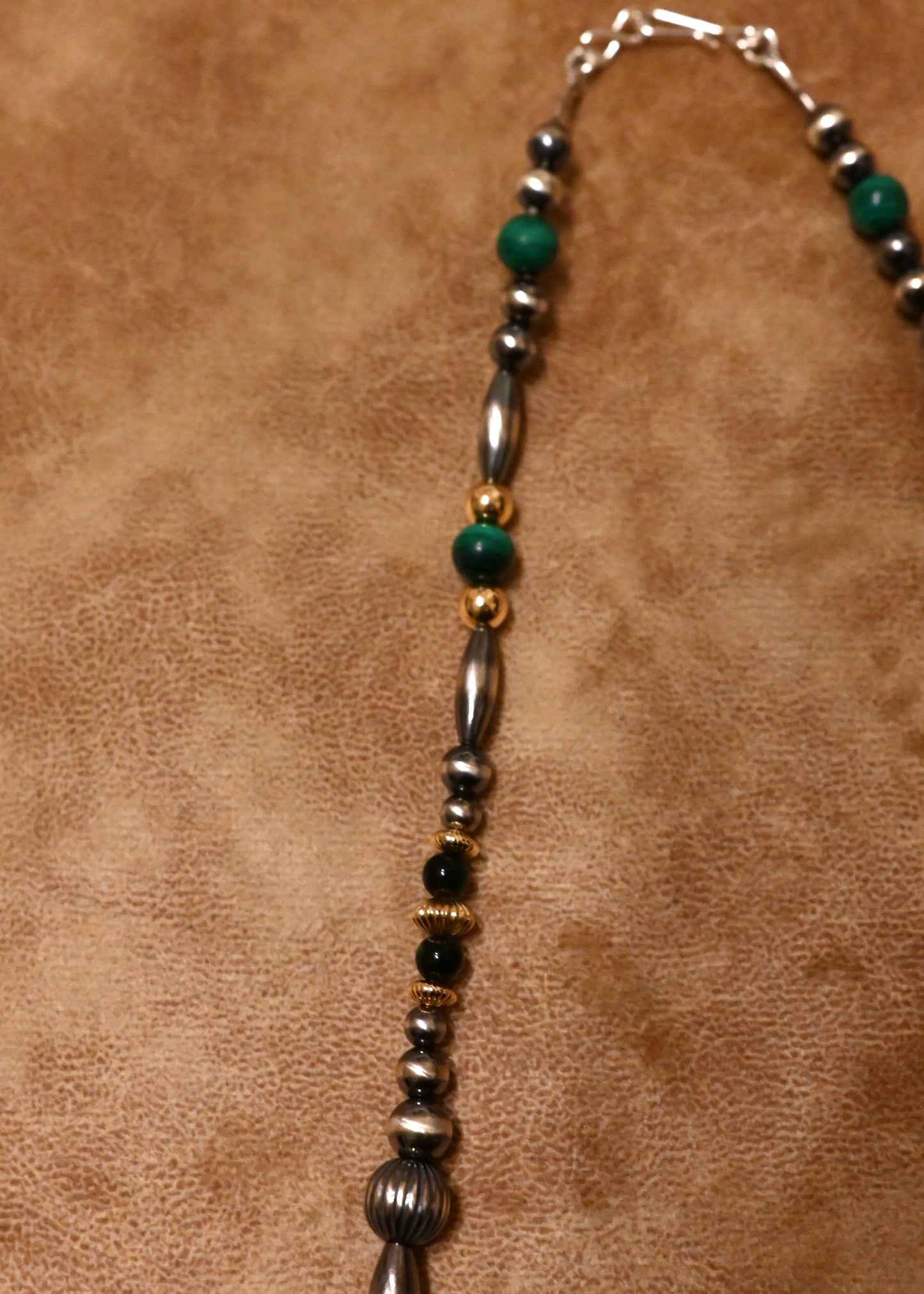 バランス ナバホパール マラカイト ネックレス